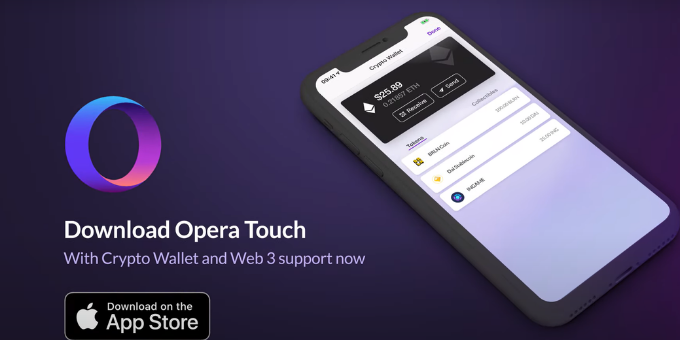 opera wallet kripto cüzdan web3 ios apple