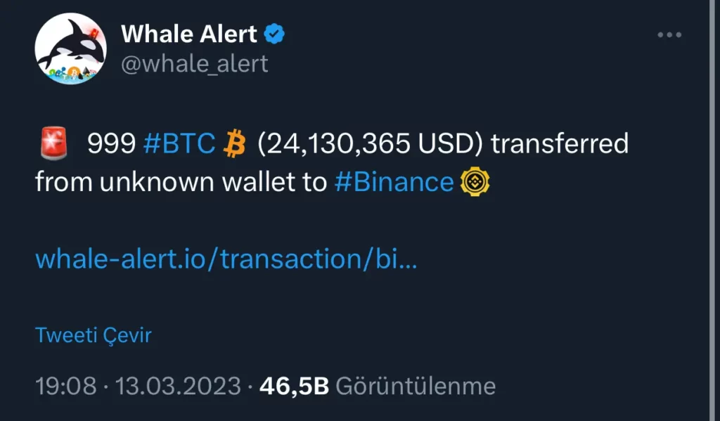 Bitcoin (BTC) Balinaları Devasa Transferler Gerçekleştirdi